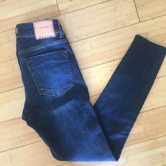 NWT { Zara } Skinny Jeans w/ Jewel Side Stripe - Picture 6 of 7